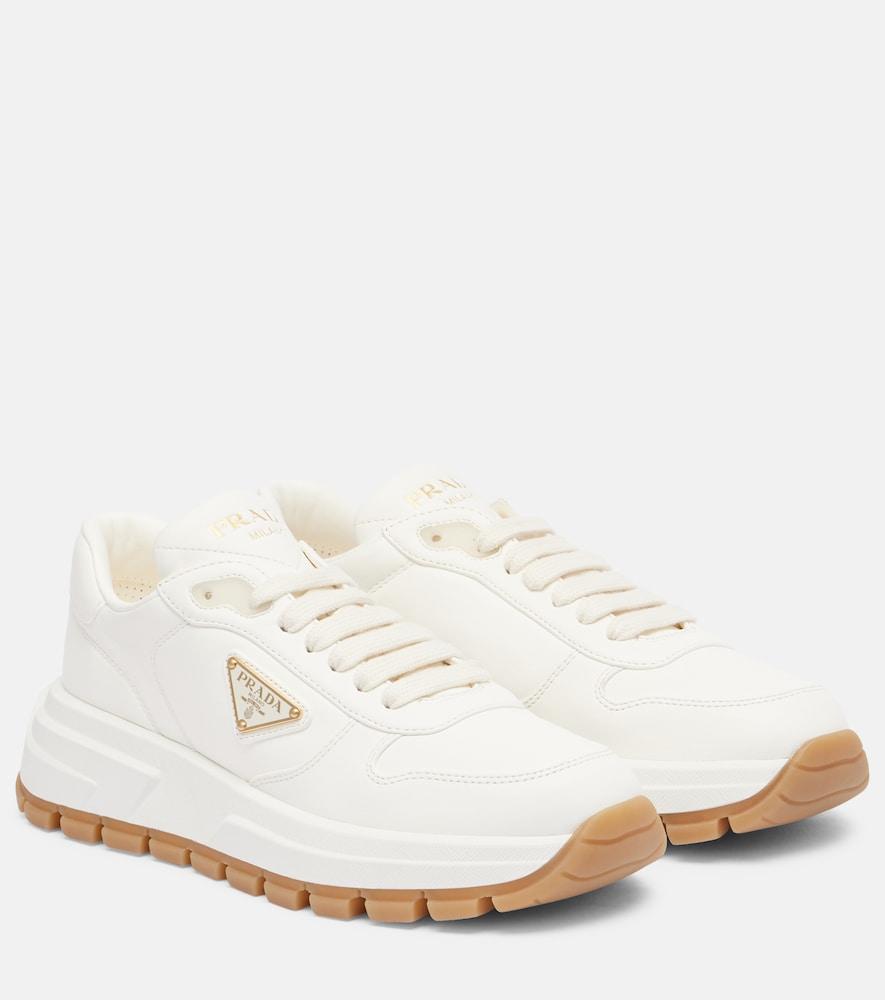 prada leather sneakers