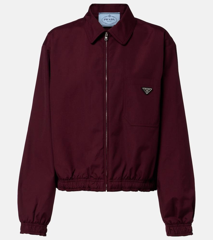 prada logo blouson jacket