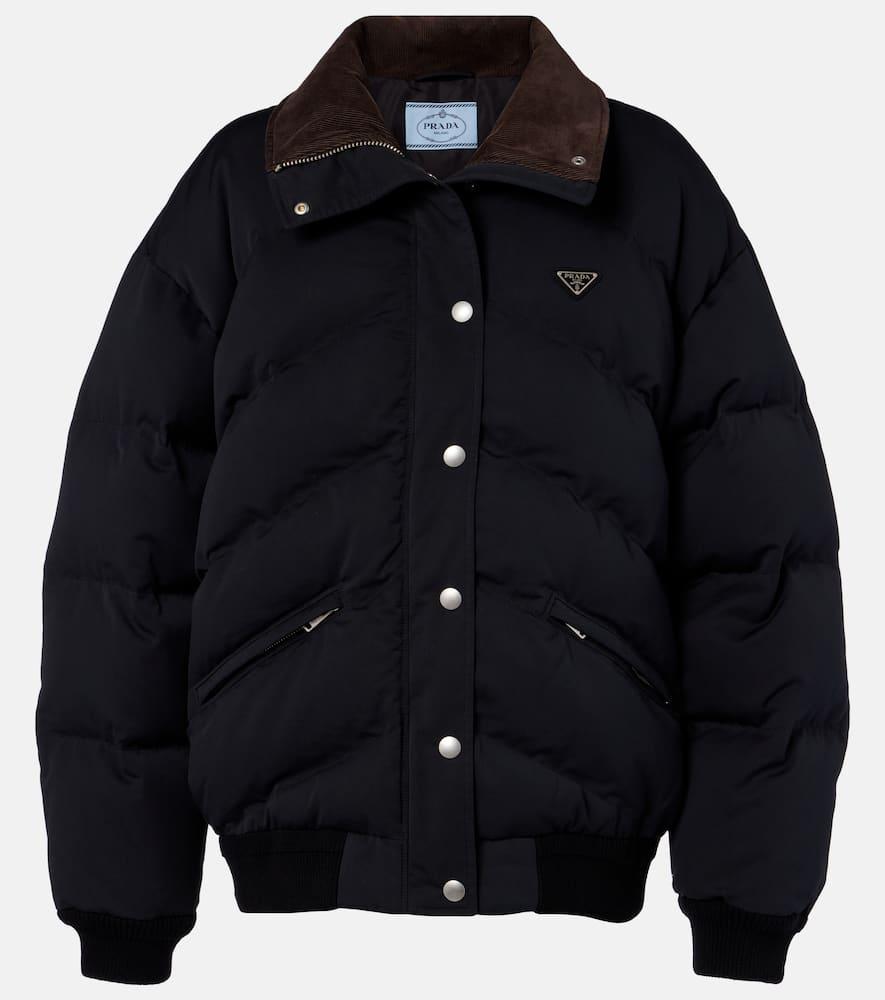 prada logo down jacket