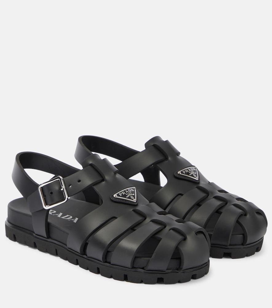 prada logo fisherman sandals