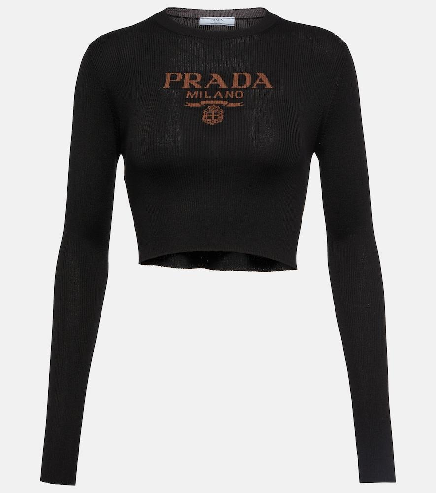 prada logo ribbed