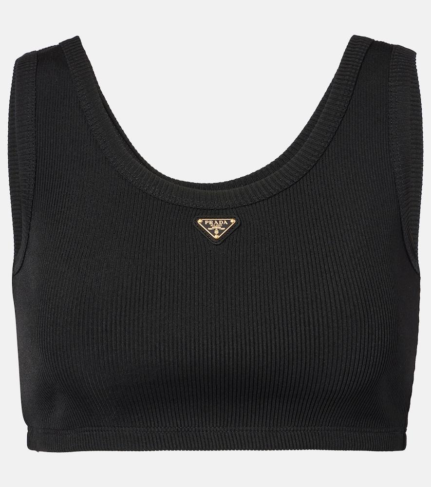 prada logo ribbed