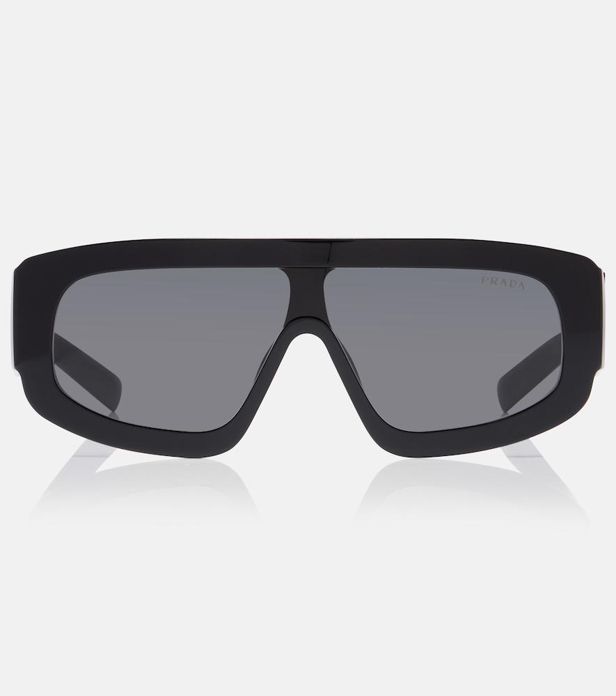 prada logo shield sunglasses
