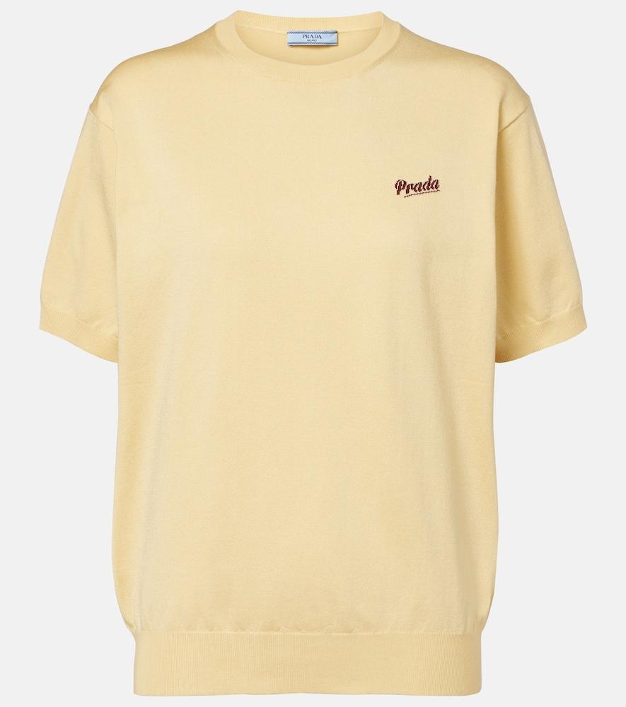 prada logo silk