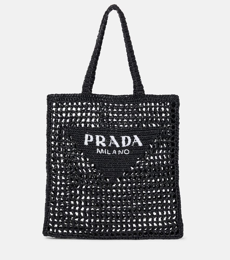 prada logo tote bag