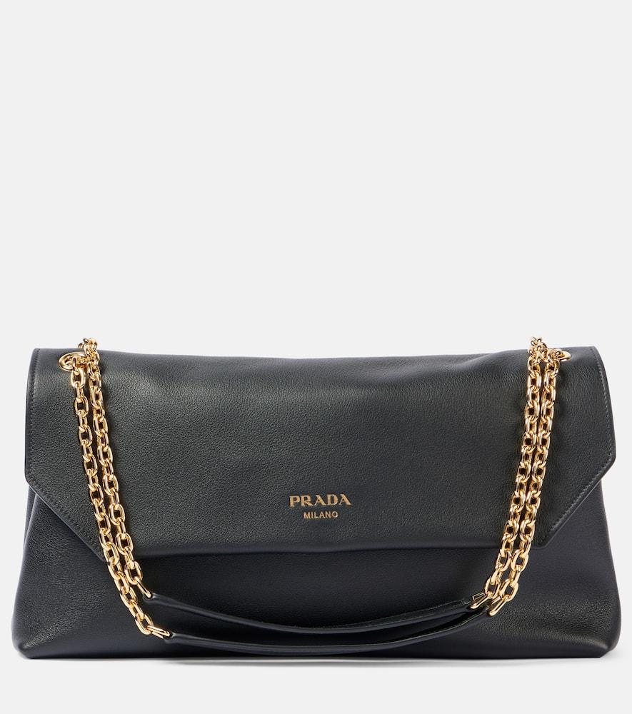 prada medium leather shoulder bag