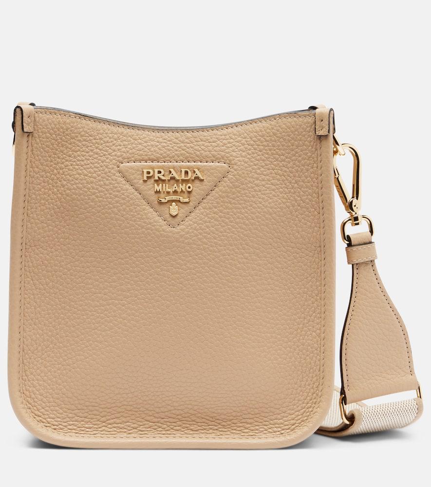 prada mini leather shoulder bag