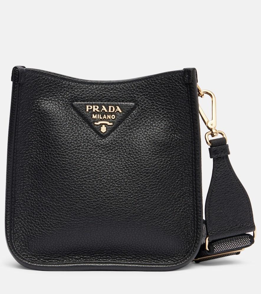 prada mini leather shoulder bag