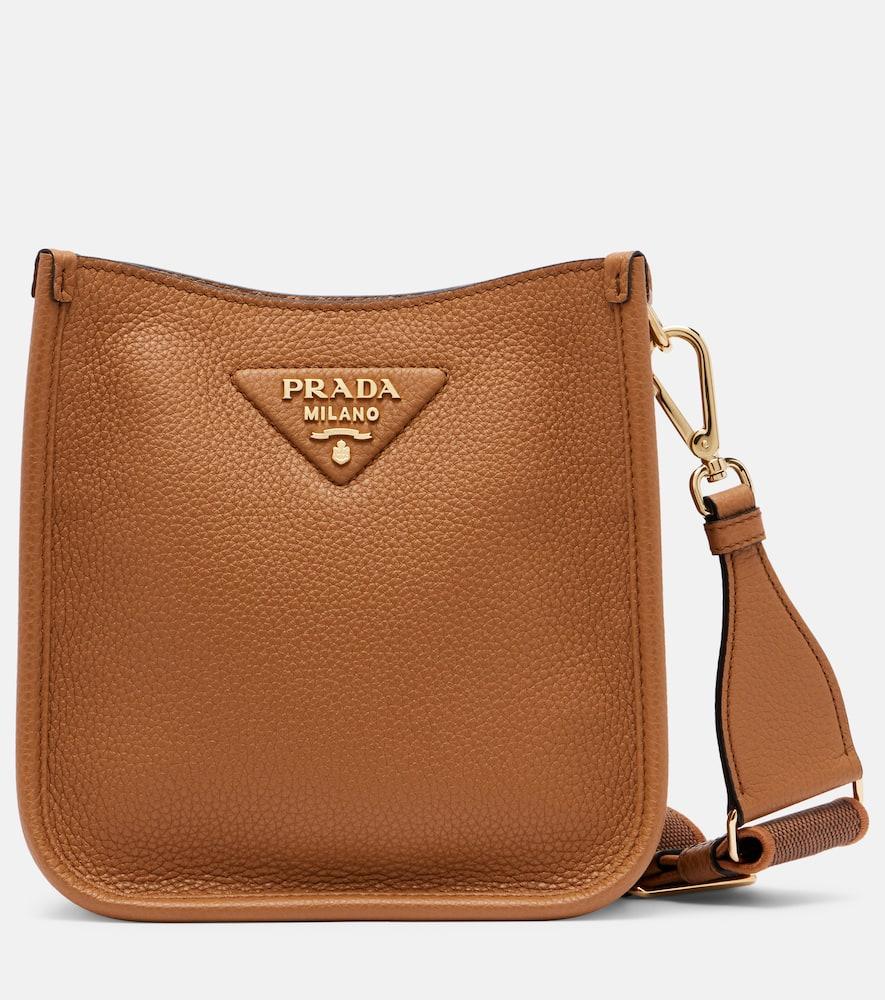 prada mini leather shoulder bag