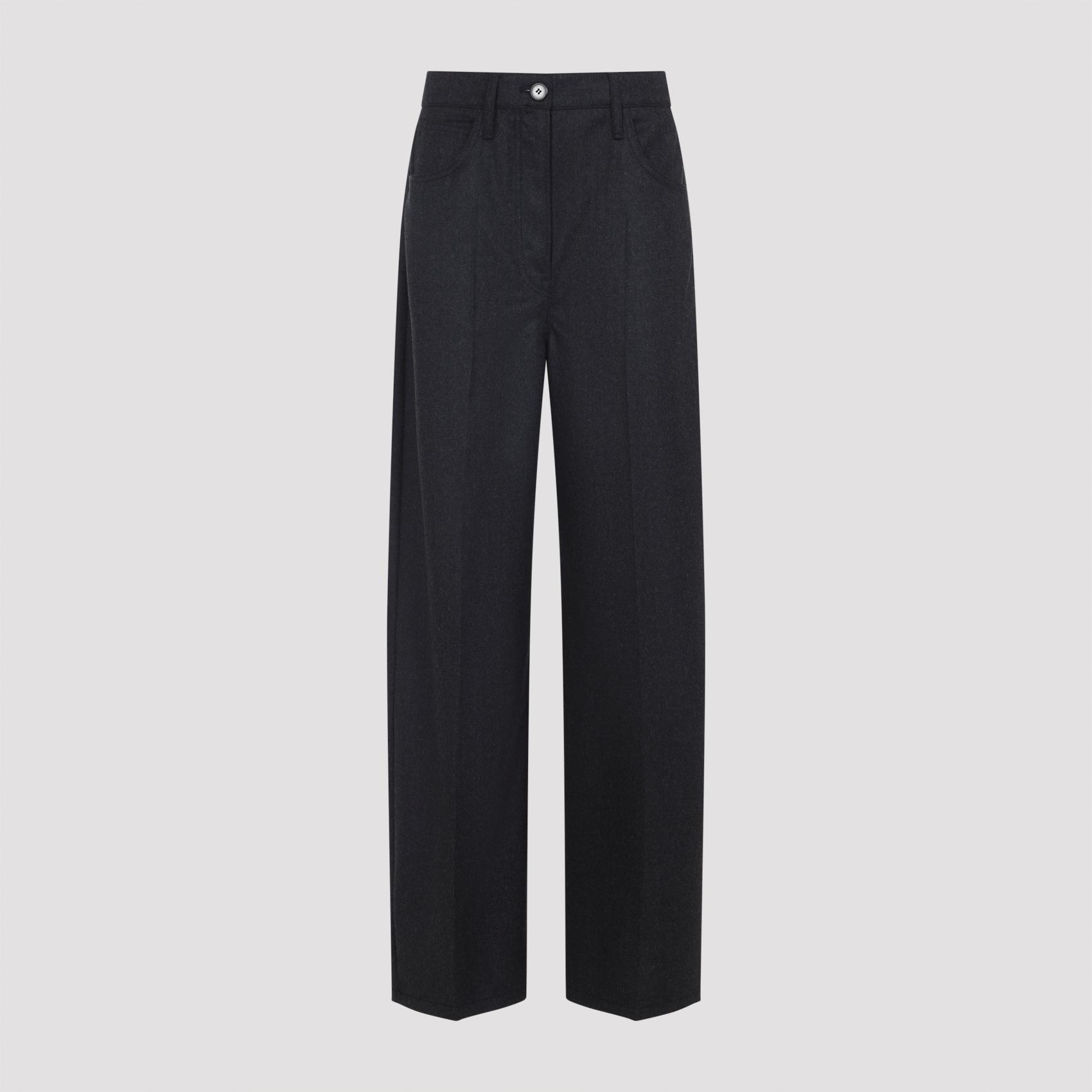 prada pants grey virgin wool - women
