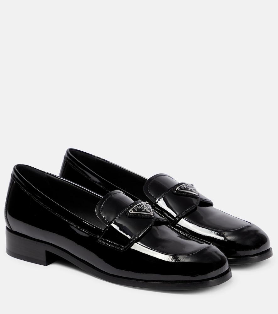 prada patent leather loafers