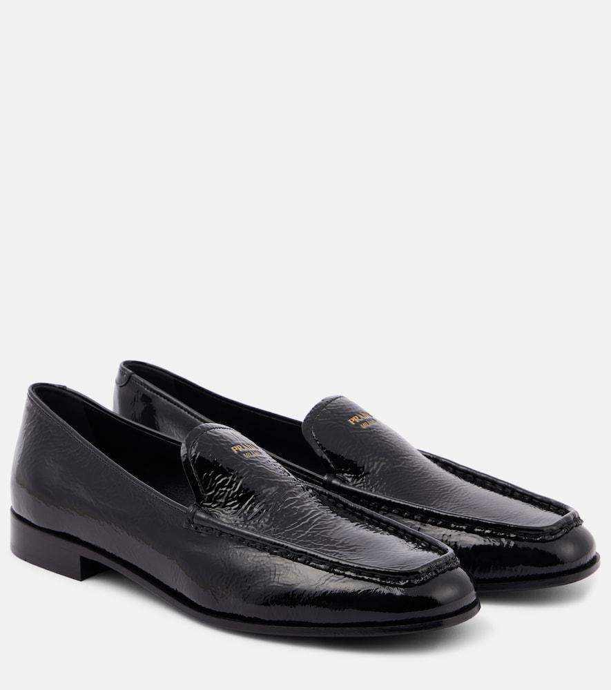 prada patent leather loafers
