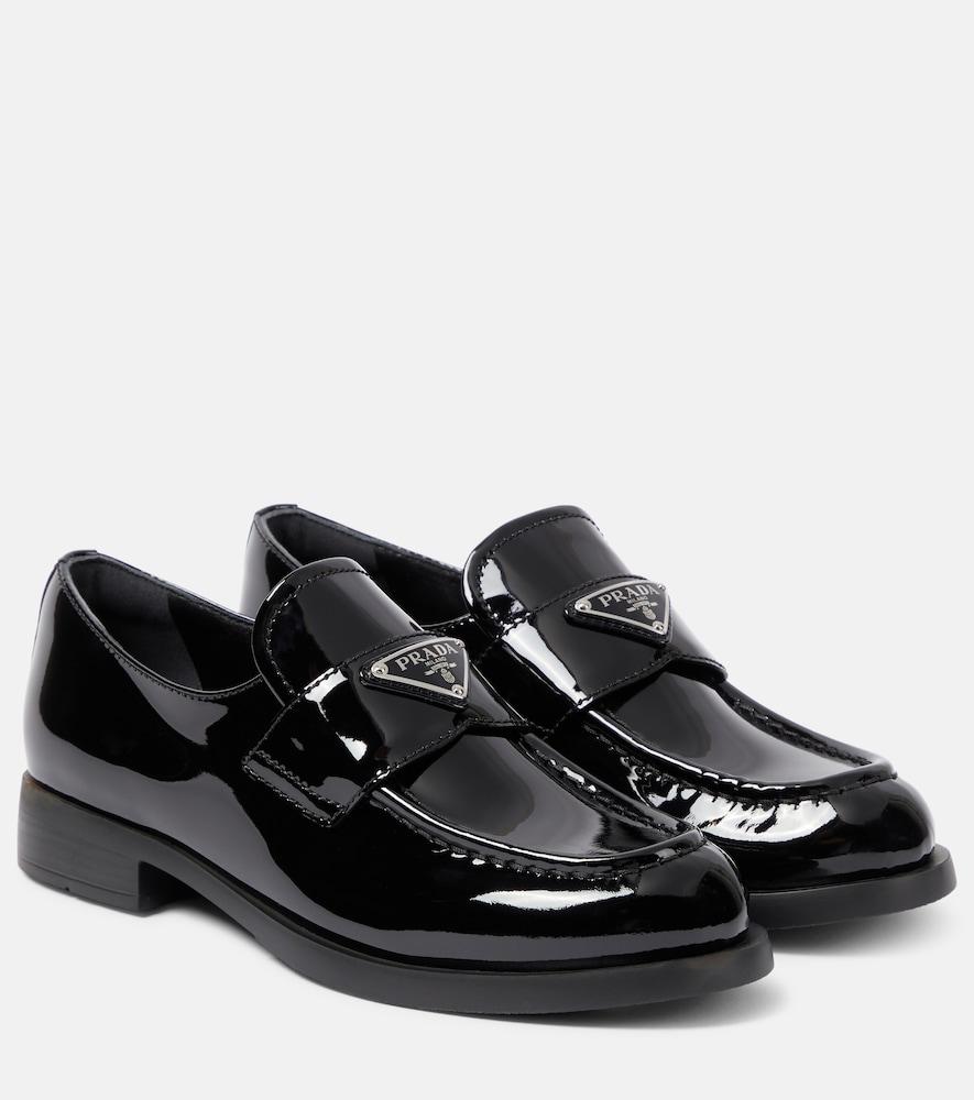 prada patent leather loafers