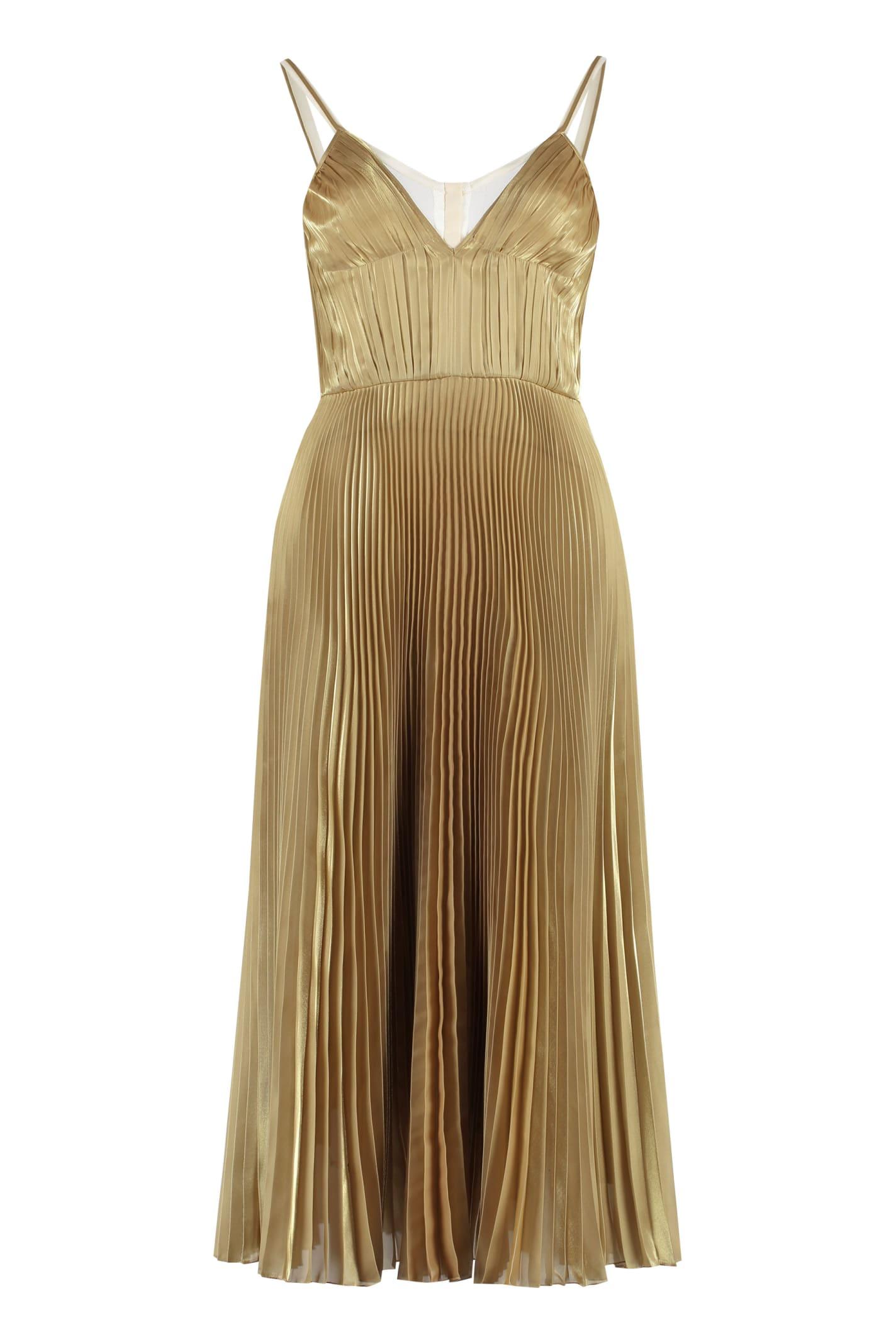 prada pleated midi dress
