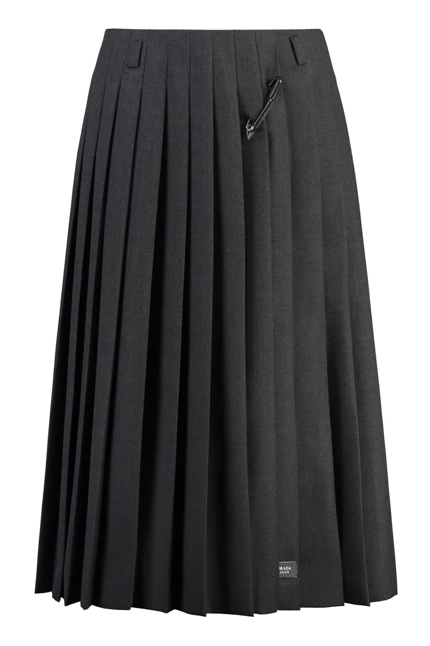 prada pleated skirt