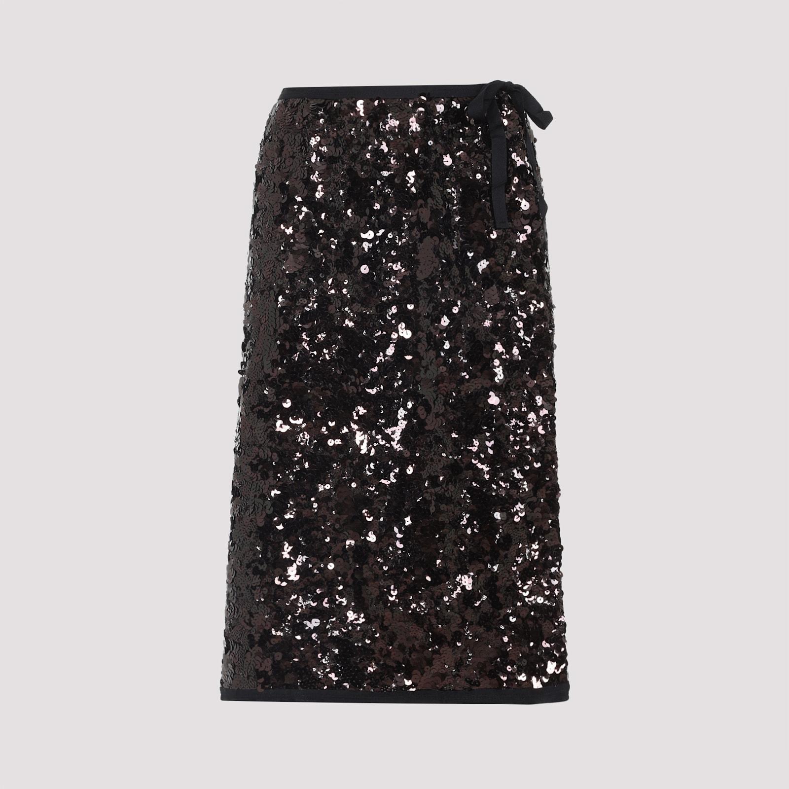 prada polyamide midi skirt