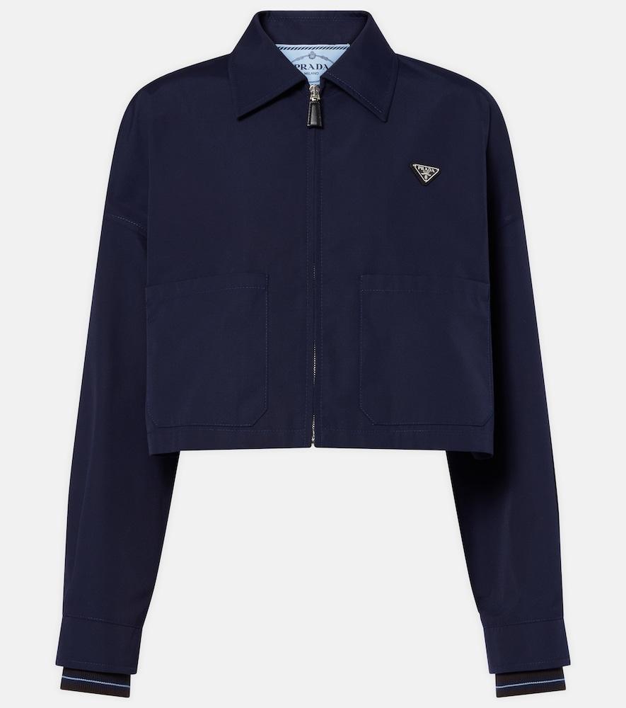 prada poplin blouson jacket