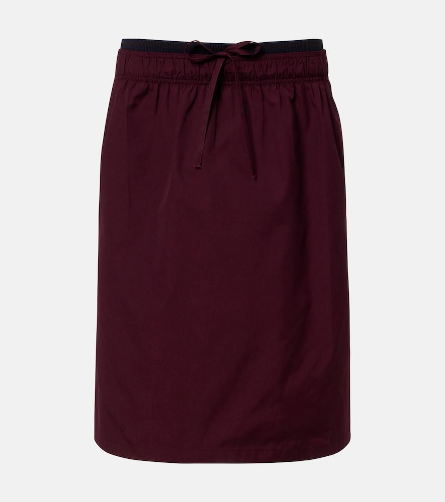 prada poplin midi skirt