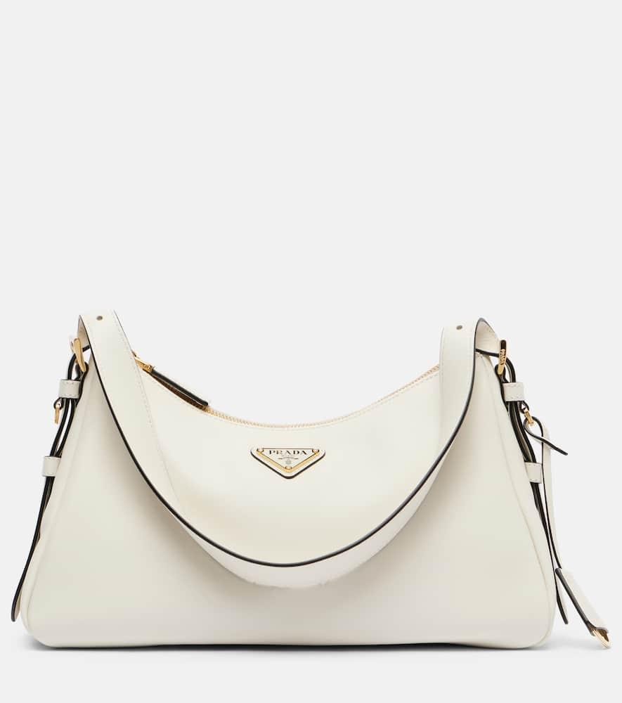 prada prada aimée medium leather shoulder bag