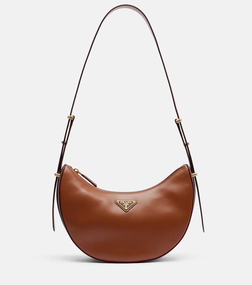 prada prada arqué small leather shoulder bag