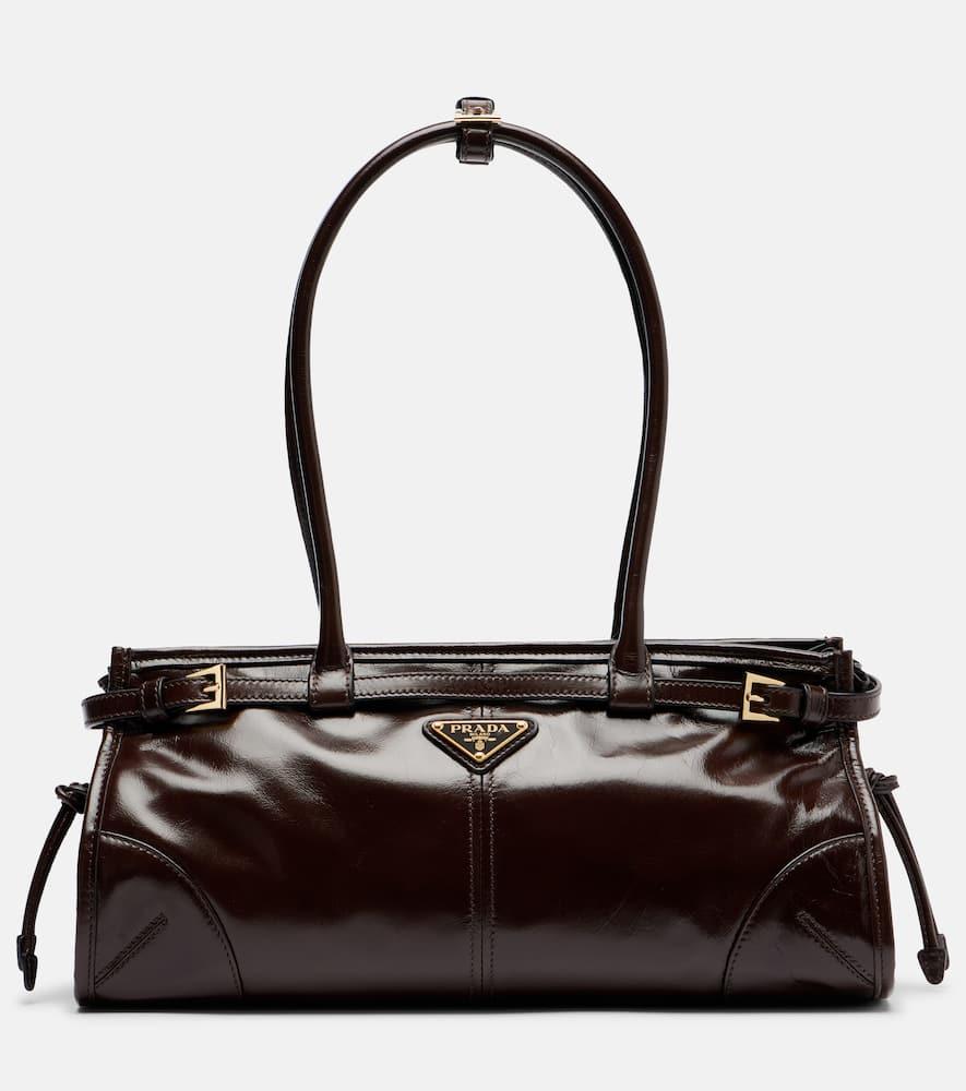 prada prada bonnie medium leather shoulder bag