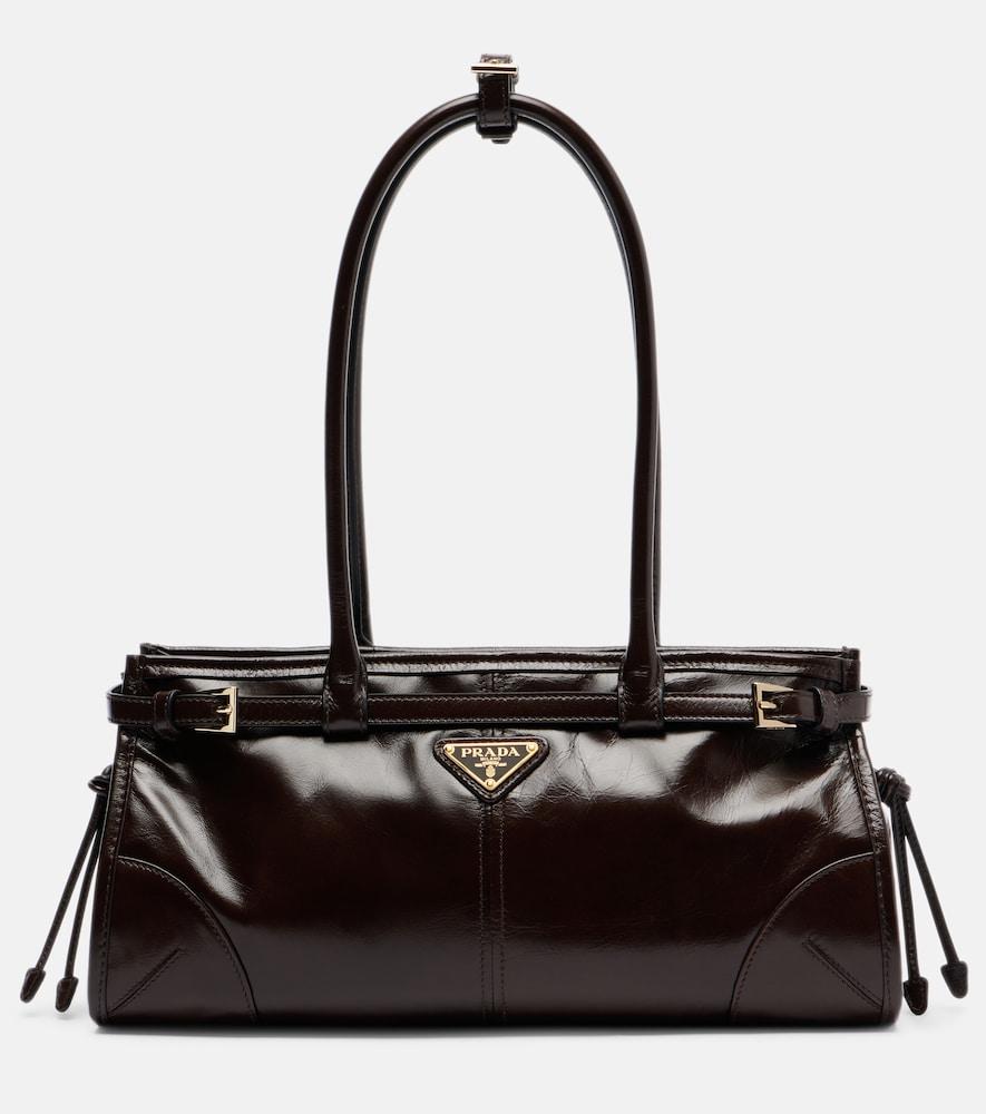prada prada bonnie medium leather shoulder bag