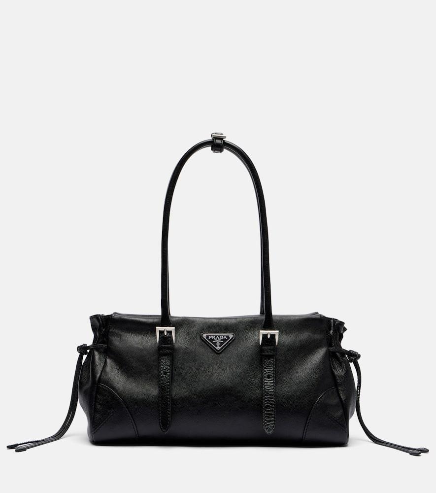 prada prada bonnie medium leather tote bag