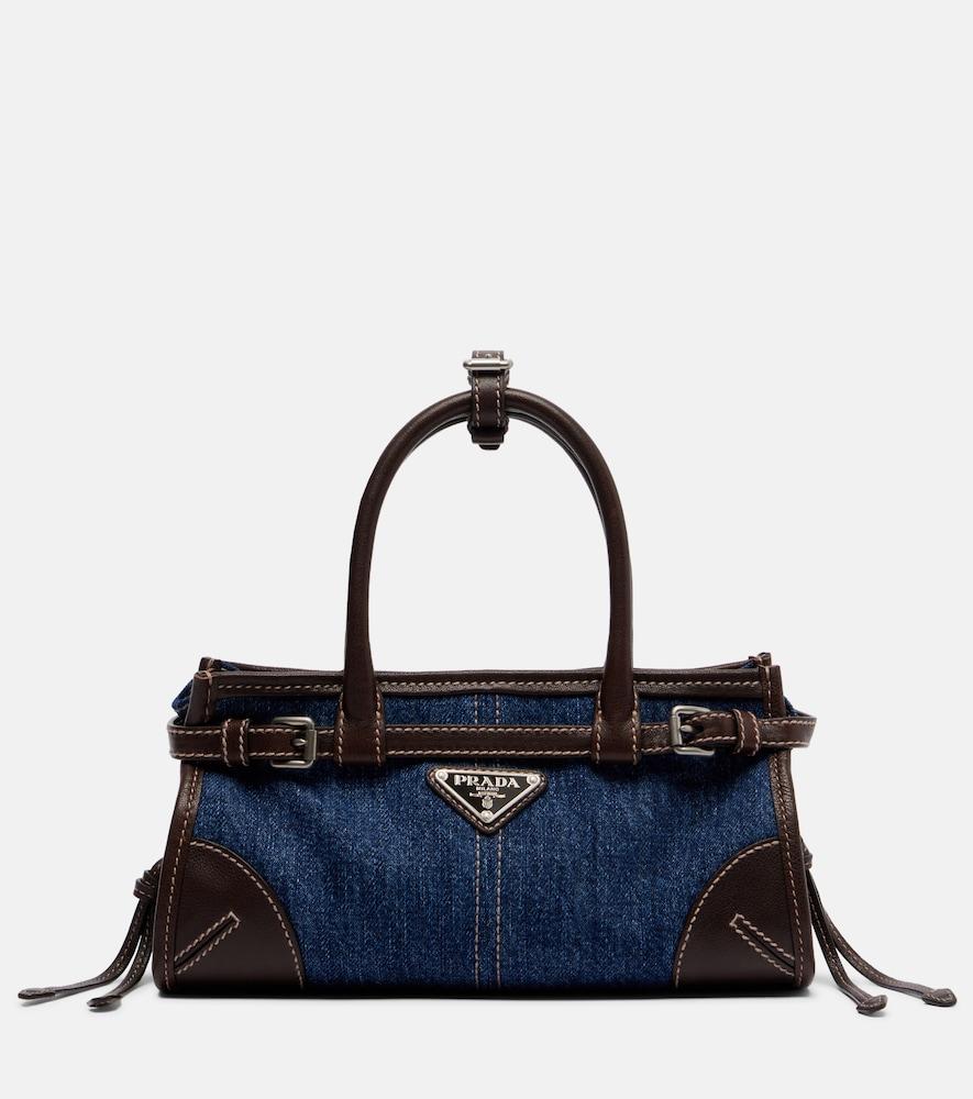 prada prada bonnie small denim top