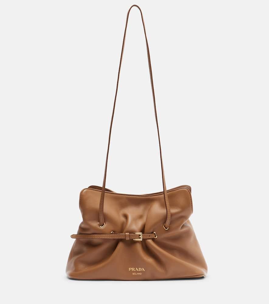 prada prada dada leather shoulder bag
