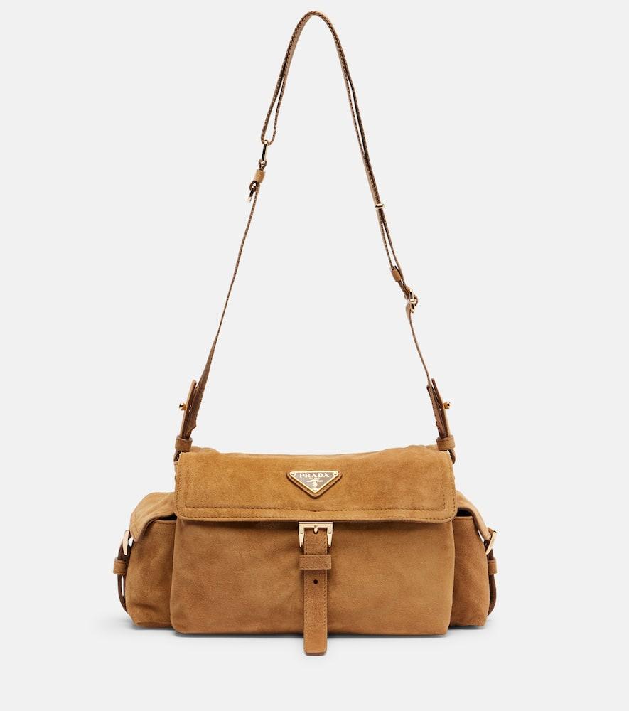 prada prada explore medium suede shoulder bag