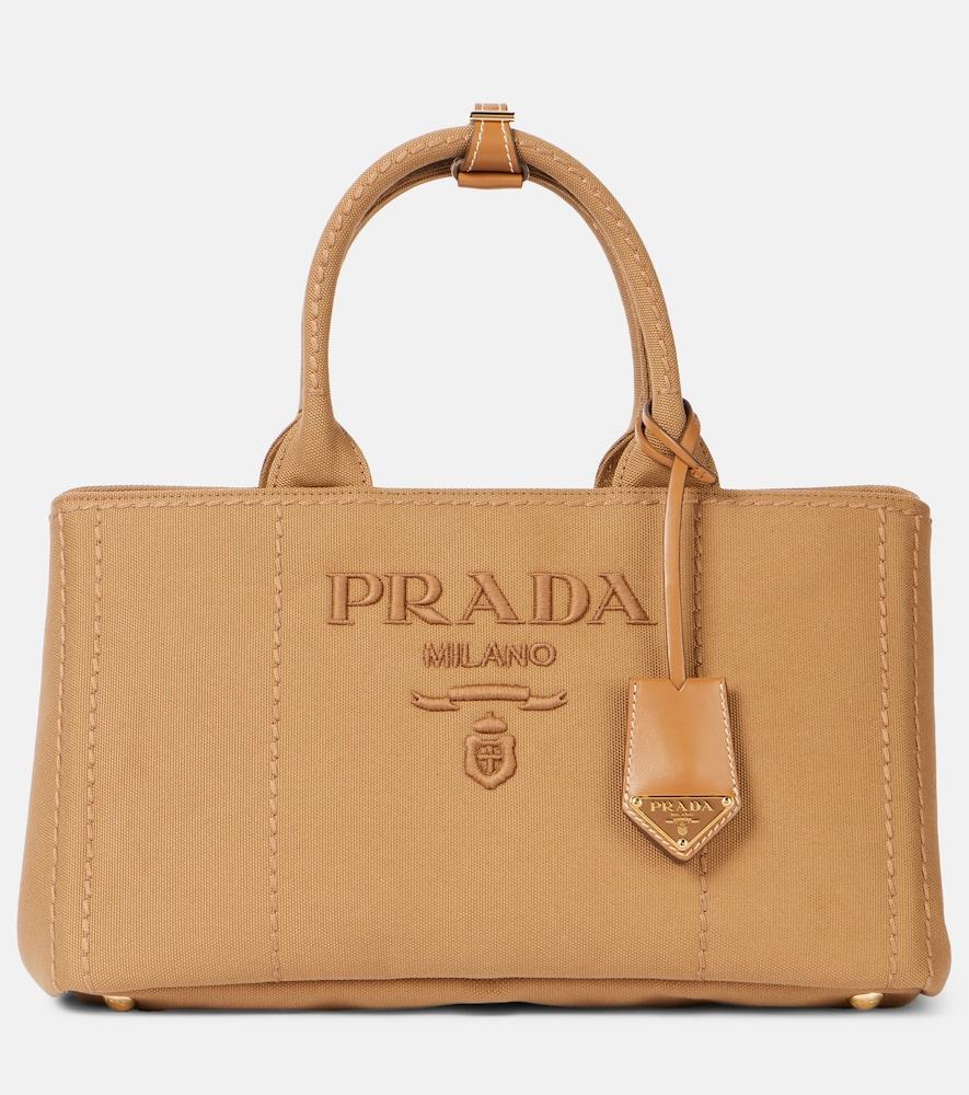 prada prada jardinière medium canvas tote bag