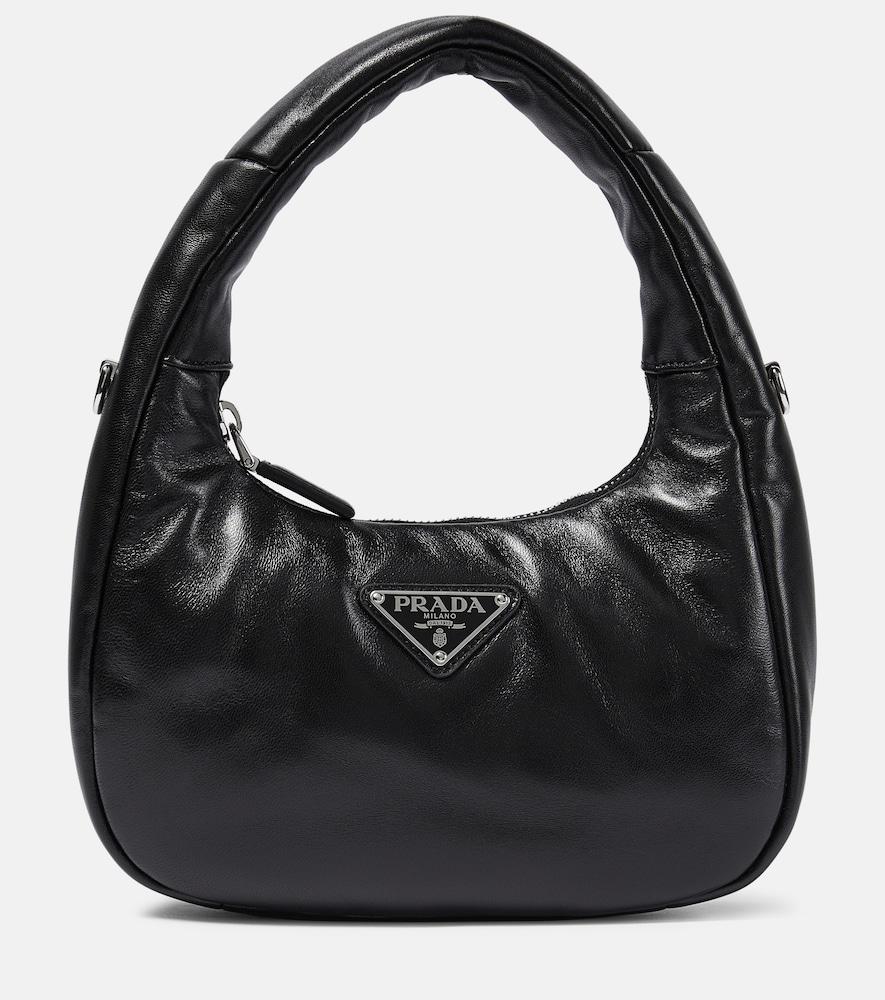 prada prada soft mini leather tote bag
