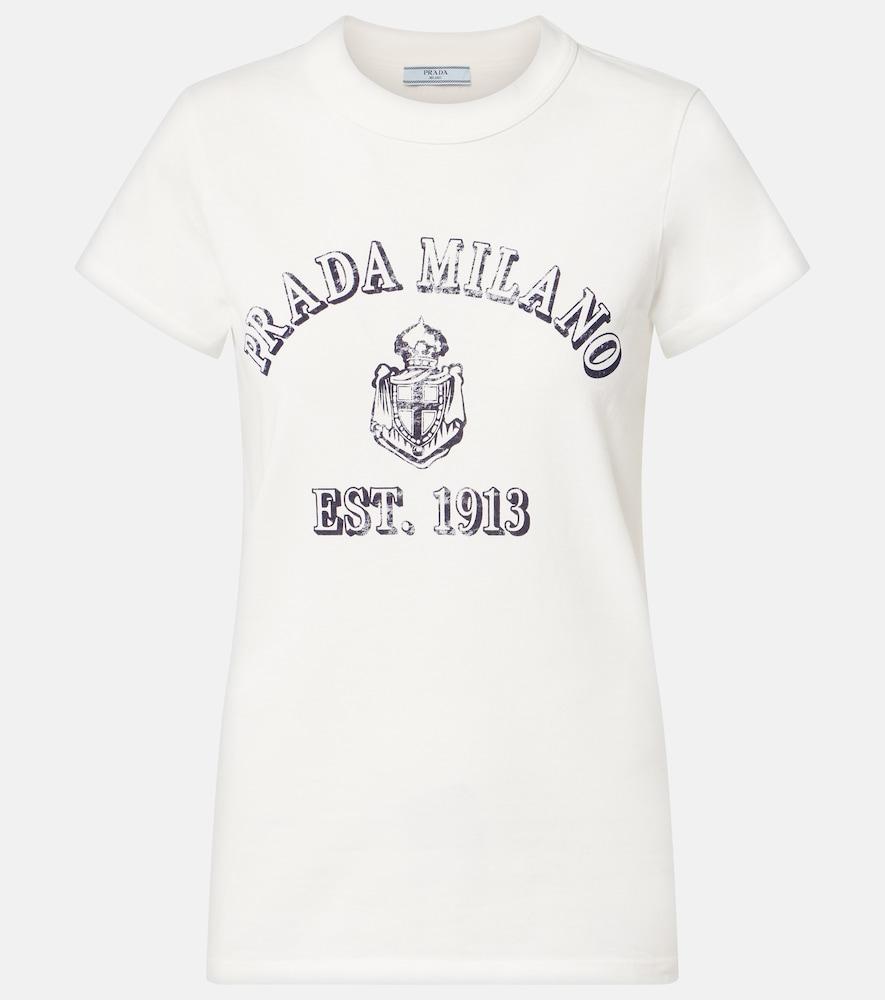 prada printed cotton jersey t