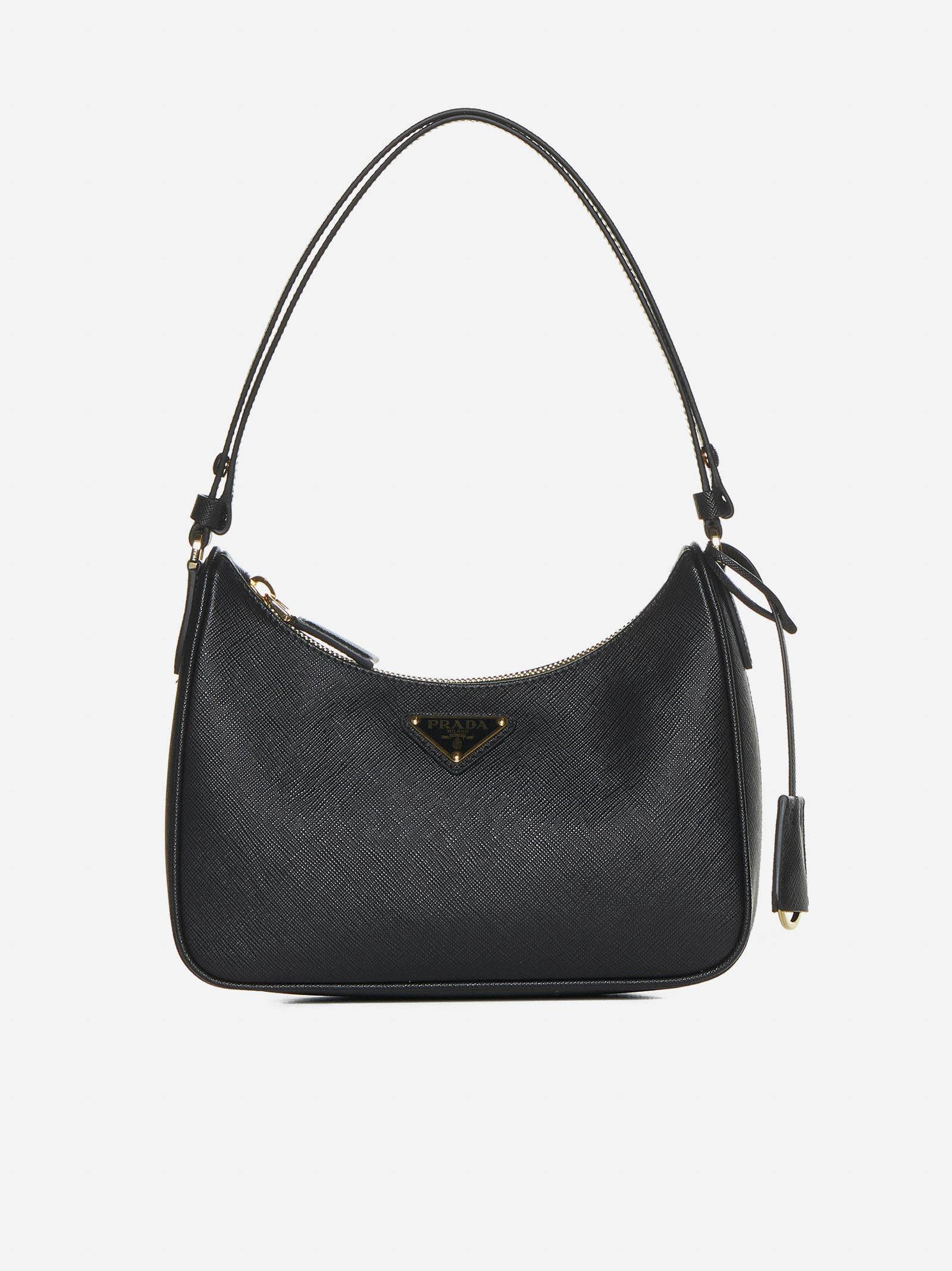 prada re-edition saffiano leather mini bag