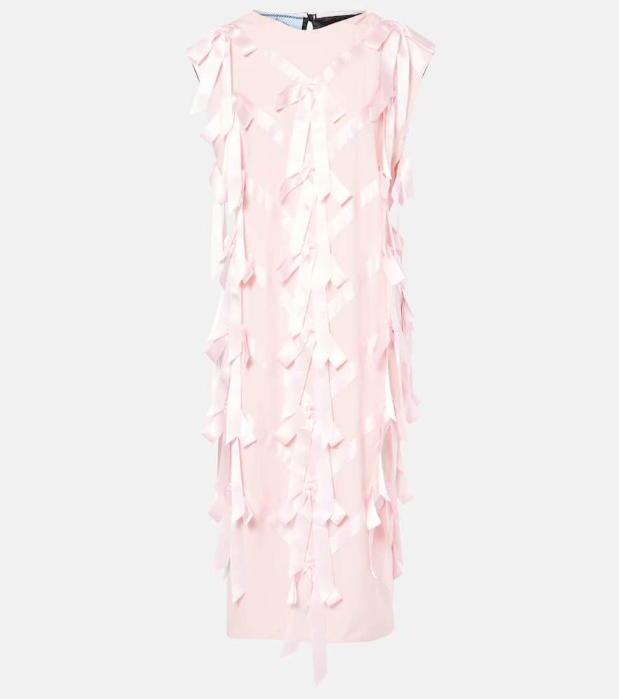 prada ribbon midi dress