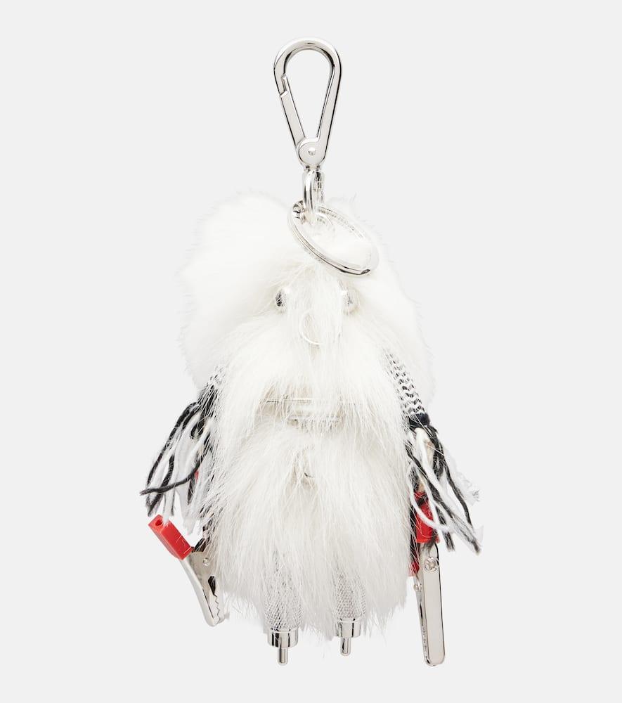prada rufus stainless steel keychain