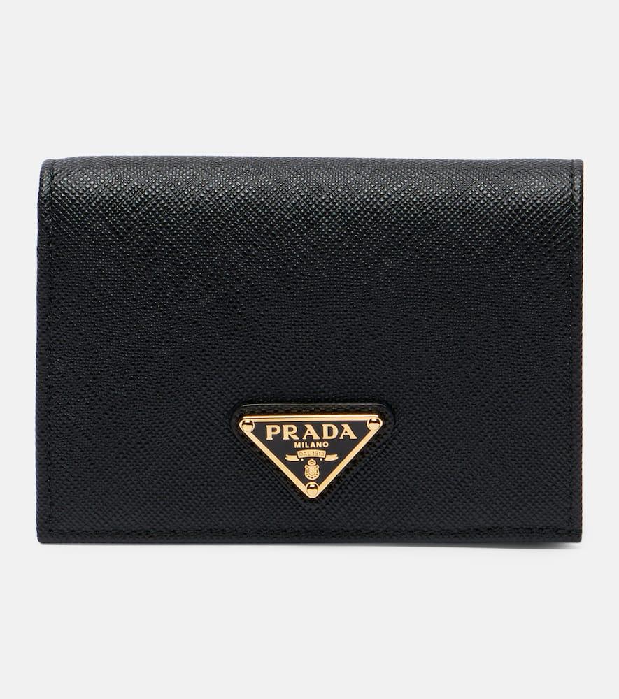 prada saffiano small leather wallet