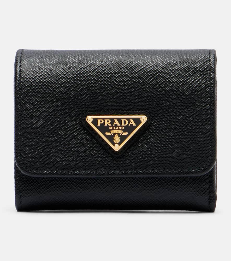 prada saffiano small leather wallet