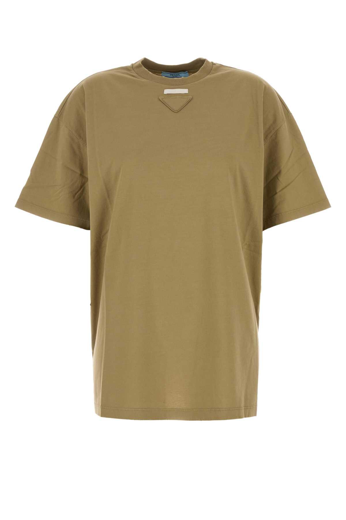 prada sage green jersey t-shirt