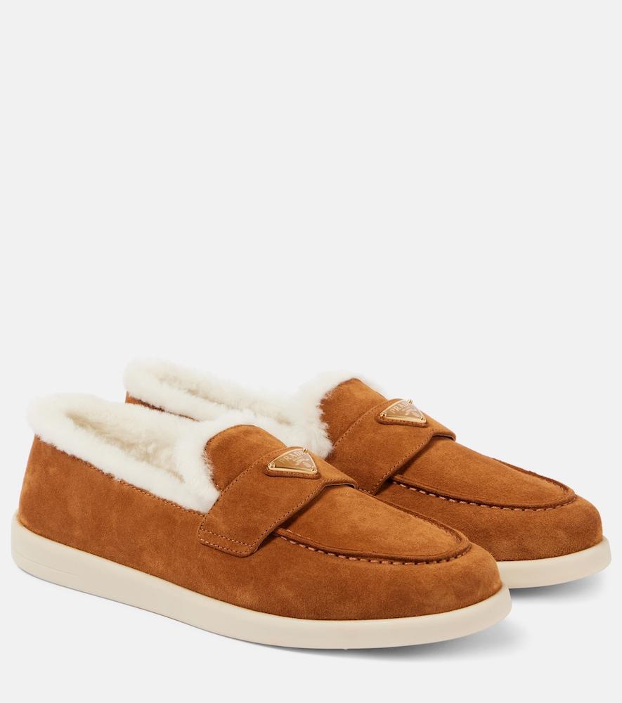 prada saint tropez shearling