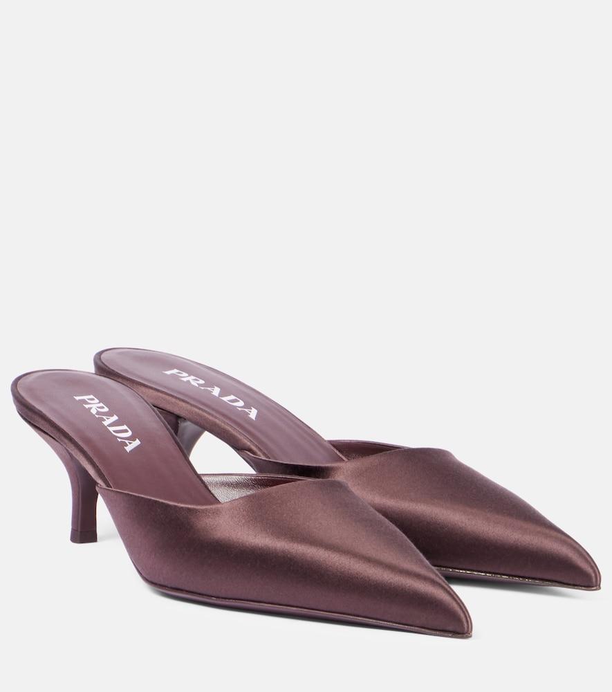 prada satin mules