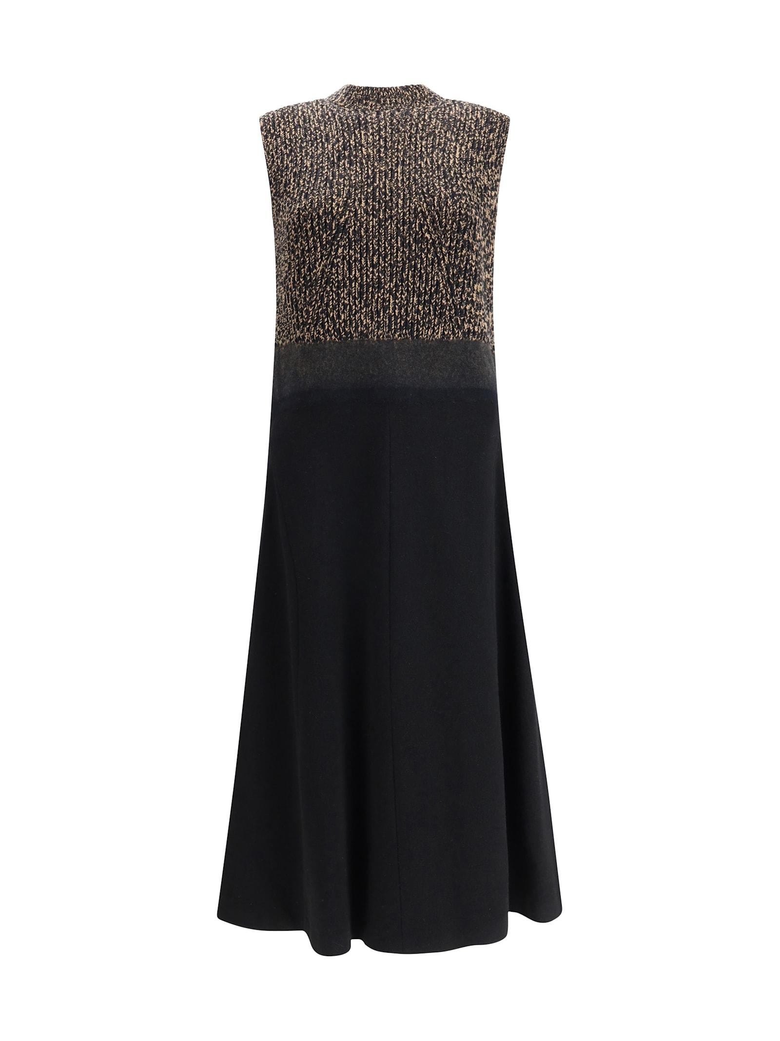 prada shetland wool and cashmere dress