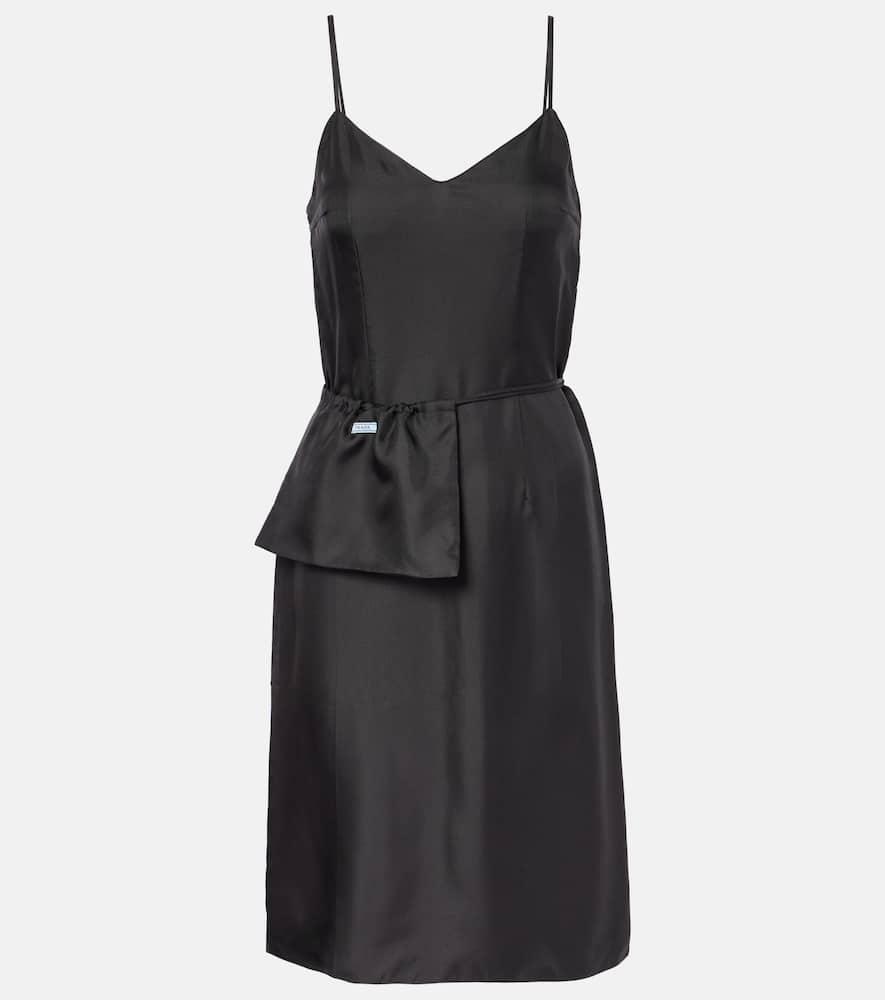 prada silk twill slip dress