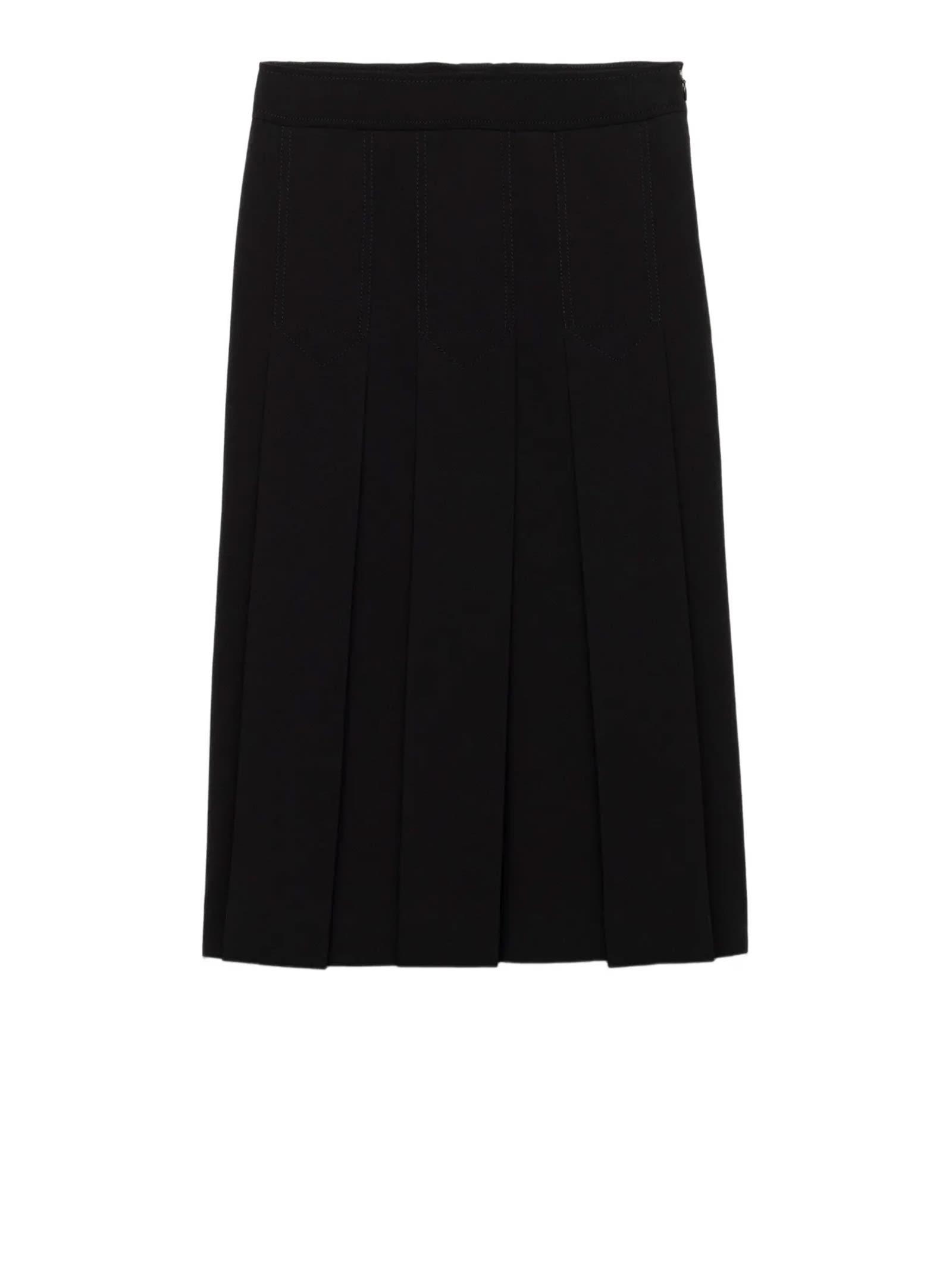prada skirts black