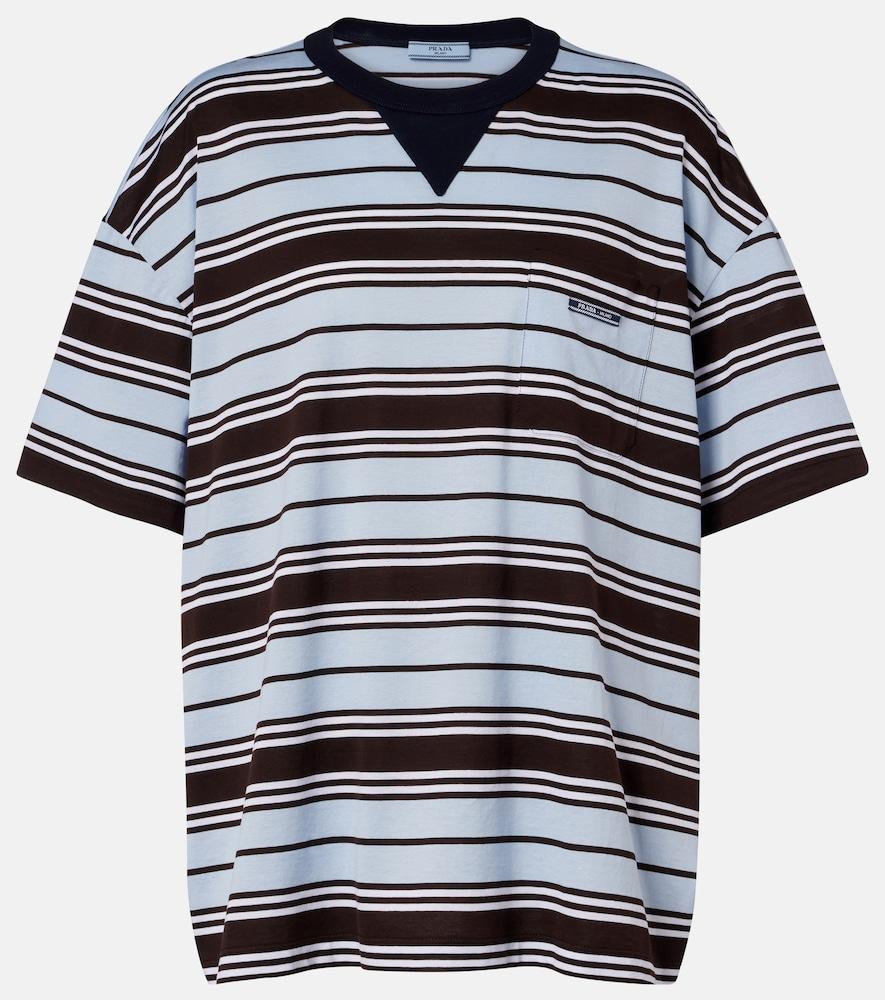 prada striped cotton lisle t