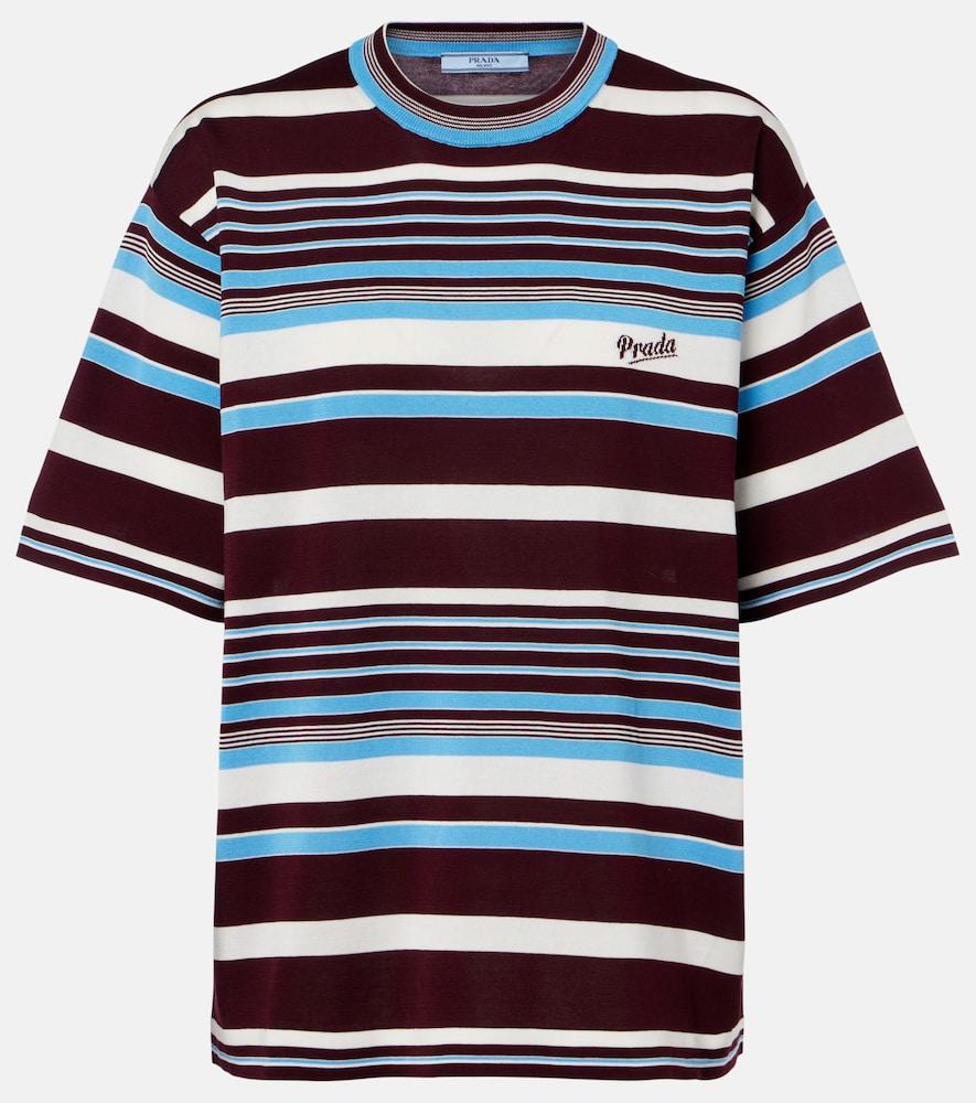 prada striped cotton t
