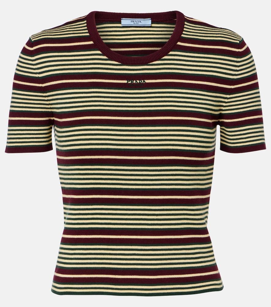prada striped cotton