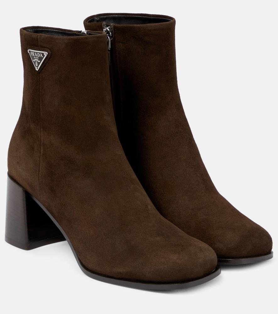 prada suede ankle boots