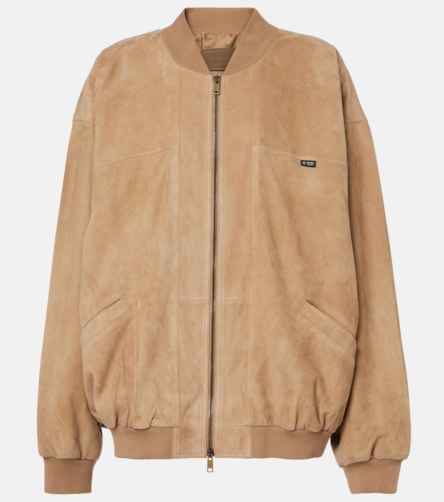 prada suede bomber jacket
