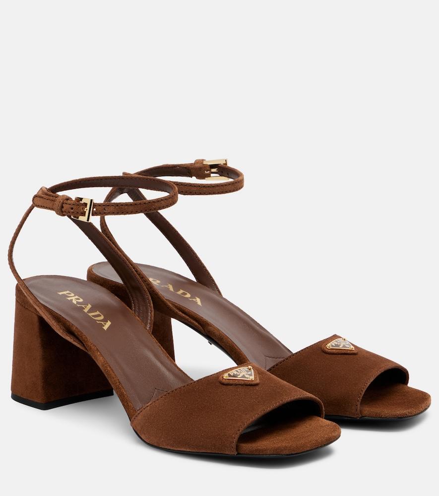 prada suede sandals